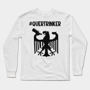 Quertrinker Parodie BRD Humor Bier Spaß Humor Long Sleeve T-Shirt